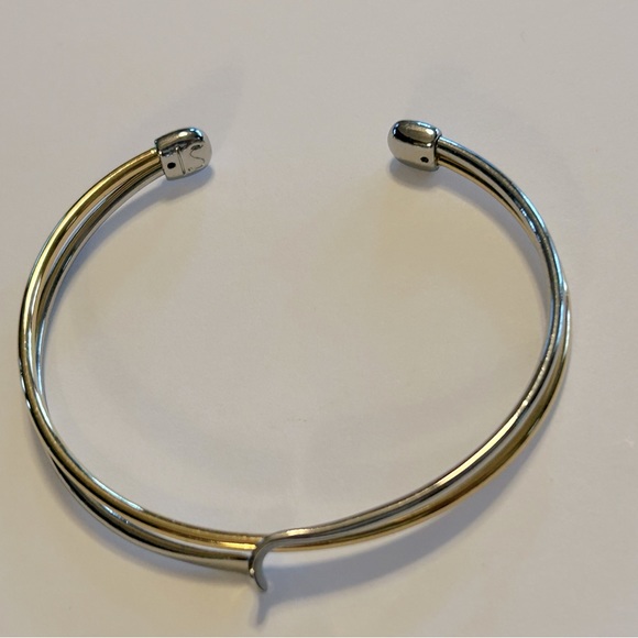 Lia Sophia two tone cuff bracelet - Picture 3 of 5